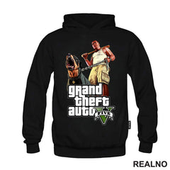 Franklin With Chop Rottweiler - GTA 5 - Majica