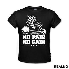 No Pain - No Gain - Goku - Dragon Ball - Majica