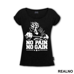 No Pain - No Gain - Goku - Dragon Ball - Majica