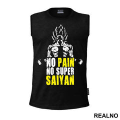 No Pain - No Super Saiyan - Goku - Dragon Ball - Majica