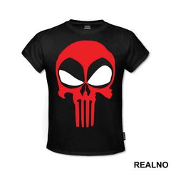 Deadpool - Punisher - Logo Crossover - Majica