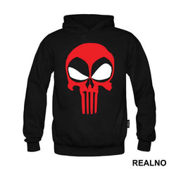 Deadpool - Punisher - Logo Crossover - Majica