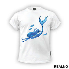 Swimming With Fishes - Sirene - Mermaid - Majica
