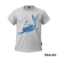 Swimming With Fishes - Sirene - Mermaid - Majica
