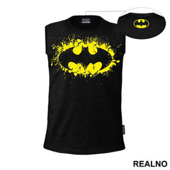 Splashing Yellow Logo - Batman - Majica