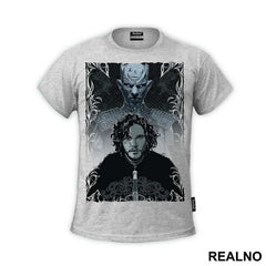 Jon Snow And White Walker - Game Of Thrones - GOT - Majica