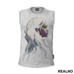 Daenerys Targaryen And Dragons - Grey - Game Of Thrones - GOT - Majica