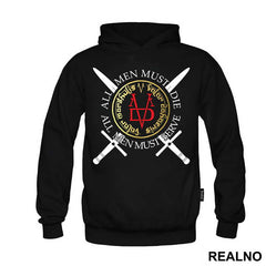 Valar Morghulis - All Men Must Die - Gold - Game Of Thrones - GOT - Majica