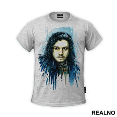 Jon Snow - Blue Splatter - Game Of Thrones - GOT - Majica