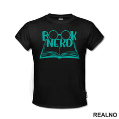 Book Nerd - Green - Books - Čitanje - Knjige - Majica