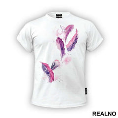 Purple Feathers - Art - Majica