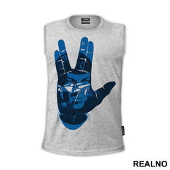Vulcan Greeting - Spock - Blue - Star Trek - Majica
