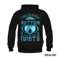 The Closer I Get To The Bottom, The Farther I Am From Idiots - Diving - Ronjenje - Majica
