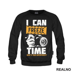 I Can Freeze Time. What's Your Superpower? - Orange - Photography - Majica