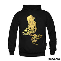 Golden Mermaid Silhouette - Sirene - Mermaid - Majica