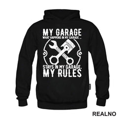My Garage My Rules - What Happenes In My Garage, Stay In My Garage - Radionica - Majstor - Majica