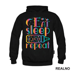 Eat, Sleep, Be Cute, Repeat - Colors - Bebe - Majica