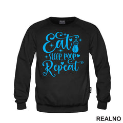 Eat, Sleep, Poop, Repeat - Blue - Bebe - Majica