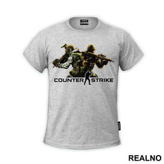 One Guy With Background Around Him - Counter - Strike - CS - Majica