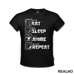 Eat, Sleep, Anime, Repeat - Symbols