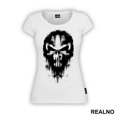 Dripping Black Skull - Punisher - Majica
