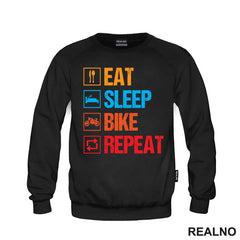 Eat, Sleep, Bike, Repeat - Colors - Symbols - Biciklovi - Bike