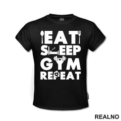 Eat, Sleep, Gym, Repeat - Dumbbell - Trening