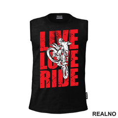 Live, Love, Ride - Red - Motori