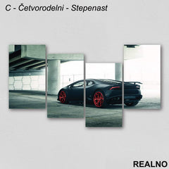 Crni Lambordžini - Slika na platnu - Kanvas