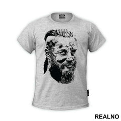 Ragnar Lothbrok - Black Portrait - Vikings