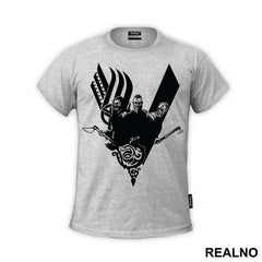 Ragnar, Floki And Rollo - Black Logo - Vikings