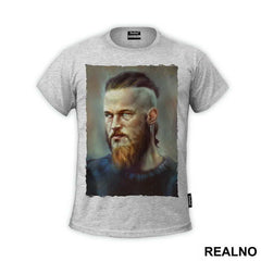 Ragnar Lothbrok - Colorful Portrait - Vikings