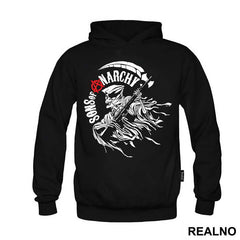 Red Logo And Grey Reaper - Sons Of Anarchy - SOA