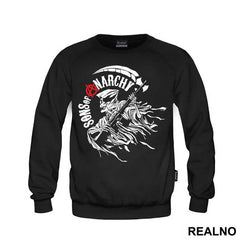 Red Logo And Grey Reaper - Sons Of Anarchy - SOA