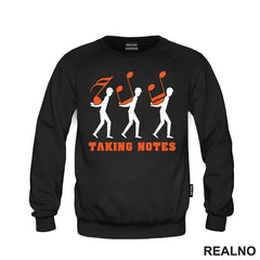 Taking Notes - White And Orange - Humor - Muzika