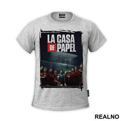 Group Poster - La Casa de Papel - Money Heist - Majica
