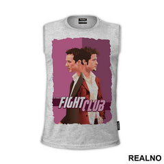 Drawing - Pink Background - Fight Club