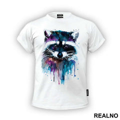 Racoon Watercolor Painting - Životinje
