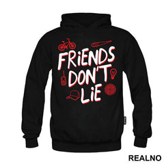 Friends Don't Lie - Red Outline - Stranger Things