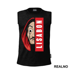 Lisabon - Lisboa - Half Mask - La Casa de Papel - Money Heist - Majica