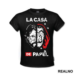 El Profesor - The Professor - Mask - Bullet Holes - La Casa de Papel - Money Heist - Majica