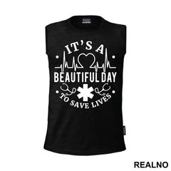 It's a Beautiful Day To Save Lives Logo - Grey's Anatomy