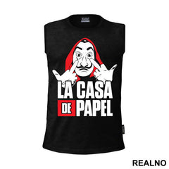 Middle Fingers Text Logo - La Casa de Papel - Money Heist - Majica