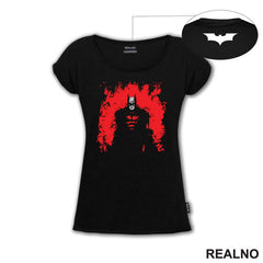 Red Background - Scratched - Batman