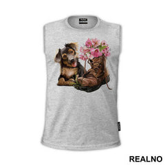 Puppy With A Shoe Flowers - Životinje