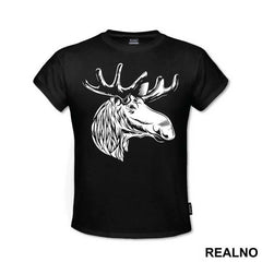Moose Head Illustration - Životinje