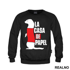 Sofia - Ferret - Standing - Text Logo - La Casa de Papel - Money Heist - Majica