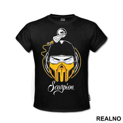 Scorpion Head Illustration - Mortal Kombat