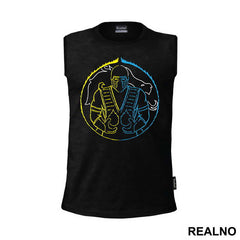 Half Scorpion Half Sub Zero Circle - Mortal Kombat