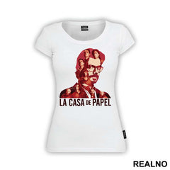 The Professor - El Profesor Double Exposure - La Casa de Papel - Money Heist - Majica